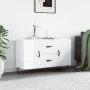 Glossy white engineered wood sideboard 100x36x60 cm by vidaXL, Sideboards - Ref: Foro24-828142, Price: 87,71 €, Discount: %