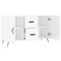 Glossy white engineered wood sideboard 100x36x60 cm by vidaXL, Sideboards - Ref: Foro24-828142, Price: 88,77 €, Discount: %