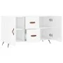 Glossy white engineered wood sideboard 100x36x60 cm by vidaXL, Sideboards - Ref: Foro24-828142, Price: 87,71 €, Discount: %