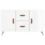 Glossy white engineered wood sideboard 100x36x60 cm by vidaXL, Sideboards - Ref: Foro24-828142, Price: 87,71 €, Discount: %