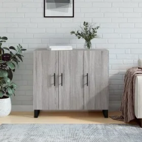 Sonoma gray engineered wood sideboard 90x34x80 cm by vidaXL, Sideboards - Ref: Foro24-828138, Price: 98,84 €, Discount: %