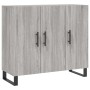 Aparador de madera de ingeniería gris Sonoma 90x34x80 cm de vidaXL, Aparadores - Ref: Foro24-828138, Precio: 100,33 €, Descue...