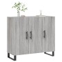 Aparador de madera de ingeniería gris Sonoma 90x34x80 cm de vidaXL, Aparadores - Ref: Foro24-828138, Precio: 100,33 €, Descue...