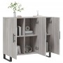 Aparador de madera de ingeniería gris Sonoma 90x34x80 cm de vidaXL, Aparadores - Ref: Foro24-828138, Precio: 100,33 €, Descue...