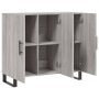 Aparador de madera de ingeniería gris Sonoma 90x34x80 cm de vidaXL, Aparadores - Ref: Foro24-828138, Precio: 100,33 €, Descue...