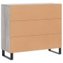 Sonoma graues Sideboard aus Holzwerkstoff, 90 x 34 x 80 cm von vidaXL, Sideboards - Ref: Foro24-828138, Preis: 100,22 €, Raba...