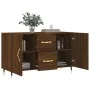 Engineered wood sideboard in brown oak 100x36x60 cm by vidaXL, Sideboards - Ref: Foro24-828155, Price: 104,68 €, Discount: %