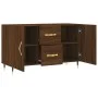 Engineered wood sideboard in brown oak 100x36x60 cm by vidaXL, Sideboards - Ref: Foro24-828155, Price: 104,68 €, Discount: %