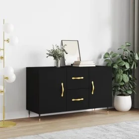 Black engineered wood sideboard 100x36x60 cm by vidaXL, Sideboards - Ref: Foro24-828149, Price: 84,20 €, Discount: %