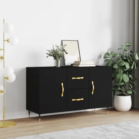 Aparador de madera de ingeniería negro 100x36x60 cm de vidaXL, Aparadores - Ref: Foro24-828149, Precio: 83,71 €, Descuento: %