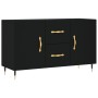Black engineered wood sideboard 100x36x60 cm by vidaXL, Sideboards - Ref: Foro24-828149, Price: 84,87 €, Discount: %