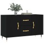 Black engineered wood sideboard 100x36x60 cm by vidaXL, Sideboards - Ref: Foro24-828149, Price: 84,87 €, Discount: %