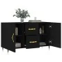 Aparador de madera de ingeniería negro 100x36x60 cm de vidaXL, Aparadores - Ref: Foro24-828149, Precio: 83,71 €, Descuento: %