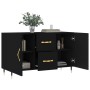 Black engineered wood sideboard 100x36x60 cm by vidaXL, Sideboards - Ref: Foro24-828149, Price: 84,87 €, Discount: %