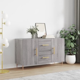 Engineered wood sideboard in Sonoma grey, 100x36x60 cm. by vidaXL, Sideboards - Ref: Foro24-828162, Price: 85,11 €, Discount: %
