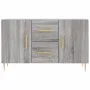 Engineered wood sideboard in Sonoma grey, 100x36x60 cm. by vidaXL, Sideboards - Ref: Foro24-828162, Price: 84,03 €, Discount: %