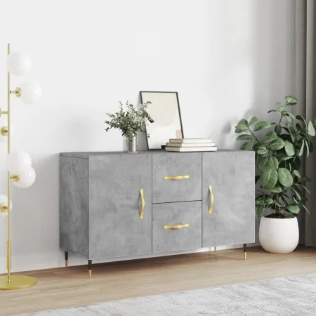 Concrete gray engineered wood sideboard 100x36x60 cm by vidaXL, Sideboards - Ref: Foro24-828152, Price: 121,15 €, Discount: %