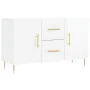 Aparador de madera de ingeniería blanco brillante 100x36x60 cm de vidaXL, Aparadores - Ref: Foro24-828158, Precio: 111,47 €, ...