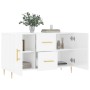 Glossy white engineered wood sideboard 100x36x60 cm by vidaXL, Sideboards - Ref: Foro24-828158, Price: 113,18 €, Discount: %