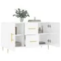 Hochglanzweißes Sideboard aus Holzwerkstoff, 100 x 36 x 60 cm von vidaXL, Sideboards - Ref: Foro24-828158, Preis: 111,47 €, R...