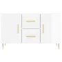 Aparador de madera de ingeniería blanco brillante 100x36x60 cm de vidaXL, Aparadores - Ref: Foro24-828158, Precio: 111,47 €, ...