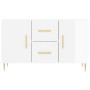 Glossy white engineered wood sideboard 100x36x60 cm by vidaXL, Sideboards - Ref: Foro24-828158, Price: 113,18 €, Discount: %