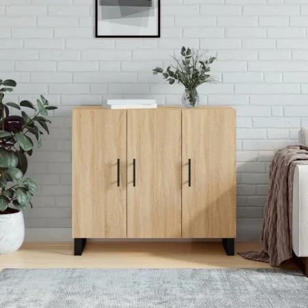 Sonoma Oak Engineered Wood Sideboard 90x34x80 cm by vidaXL, Sideboards - Ref: Foro24-828135, Price: 89,39 €, Discount: %