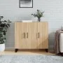 Sonoma Oak Engineered Wood Sideboard 90x34x80 cm by vidaXL, Sideboards - Ref: Foro24-828135, Price: 89,39 €, Discount: %