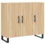 Sonoma Oak Engineered Wood Sideboard 90x34x80 cm by vidaXL, Sideboards - Ref: Foro24-828135, Price: 90,37 €, Discount: %