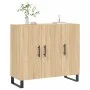 Sonoma Oak Engineered Wood Sideboard 90x34x80 cm by vidaXL, Sideboards - Ref: Foro24-828135, Price: 89,39 €, Discount: %