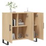 Sonoma Oak Engineered Wood Sideboard 90x34x80 cm by vidaXL, Sideboards - Ref: Foro24-828135, Price: 90,37 €, Discount: %