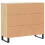 Sonoma Oak Engineered Wood Sideboard 90x34x80 cm by vidaXL, Sideboards - Ref: Foro24-828135, Price: 90,37 €, Discount: %