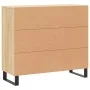 Sonoma Oak Engineered Wood Sideboard 90x34x80 cm by vidaXL, Sideboards - Ref: Foro24-828135, Price: 89,39 €, Discount: %