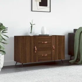 Brown oak engineered wood sideboard 100x36x60 cm by vidaXL, Sideboards - Ref: Foro24-828147, Price: 103,50 €, Discount: %