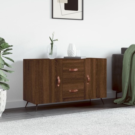 Aparador de madera de ingeniería roble marrón 100x36x60 cm de vidaXL, Aparadores - Ref: Foro24-828147, Precio: 109,40 €