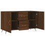 Aparador de madera de ingeniería roble marrón 100x36x60 cm de vidaXL, Aparadores - Ref: Foro24-828147, Precio: 105,79 €, Desc...