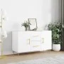 Weißes Sideboard aus Holzwerkstoff, 100 x 36 x 60 cm von vidaXL, Sideboards - Ref: Foro24-828156, Preis: 87,86 €, Rabatt: %