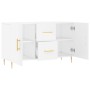 White engineered wood sideboard 100x36x60 cm by vidaXL, Sideboards - Ref: Foro24-828156, Price: 89,23 €, Discount: %