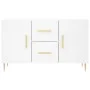 Weißes Sideboard aus Holzwerkstoff, 100 x 36 x 60 cm von vidaXL, Sideboards - Ref: Foro24-828156, Preis: 87,86 €, Rabatt: %