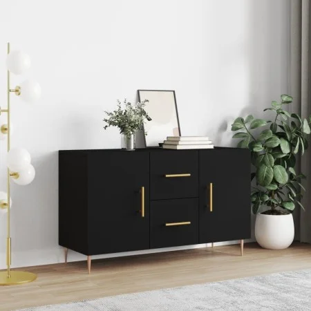 Aparador de madera de ingeniería negro 100x36x60 cm de vidaXL, Aparadores - Ref: Foro24-828157, Precio: 86,59 €, Descuento: %