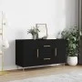 Aparador de madera de ingeniería negro 100x36x60 cm de vidaXL, Aparadores - Ref: Foro24-828157, Precio: 86,59 €, Descuento: %