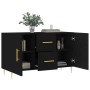 Sideboard aus schwarzem Holzwerkstoff 100x36x60 cm von vidaXL, Sideboards - Ref: Foro24-828157, Preis: 87,71 €, Rabatt: %