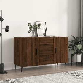 Engineered wood sideboard in brown oak 100x36x60 cm by vidaXL, Sideboards - Ref: Foro24-828195, Price: 106,72 €, Discount: %