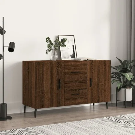 Engineered wood sideboard in brown oak 100x36x60 cm by vidaXL, Sideboards - Ref: Foro24-828195, Price: 105,08 €, Discount: %