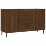 Engineered wood sideboard in brown oak 100x36x60 cm by vidaXL, Sideboards - Ref: Foro24-828195, Price: 105,08 €, Discount: %