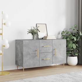Engineered wood sideboard in concrete grey, 100x36x60 cm by vidaXL, Sideboards - Ref: Foro24-828160, Price: 98,51 €, Discount: %