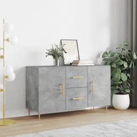Engineered wood sideboard in concrete grey, 100x36x60 cm by vidaXL, Sideboards - Ref: Foro24-828160, Price: 97,04 €, Discount: %