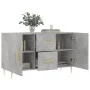 Aparador de madera de ingeniería gris hormigón 100x36x60 cm de vidaXL, Aparadores - Ref: Foro24-828160, Precio: 97,01 €, Desc...