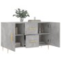 Engineered wood sideboard in concrete grey, 100x36x60 cm by vidaXL, Sideboards - Ref: Foro24-828160, Price: 98,51 €, Discount: %