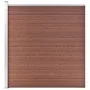 Zaunset 2 quadratisch + 1 schräg WPC braun 446x186 cm von vidaXL, Zaunpaneele - Ref: Foro24-3053216, Preis: 722,68 €, Rabatt: %